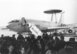 Hundreds were on hand to welcome the first E-3 at Tinker Air Force Base in 1976.