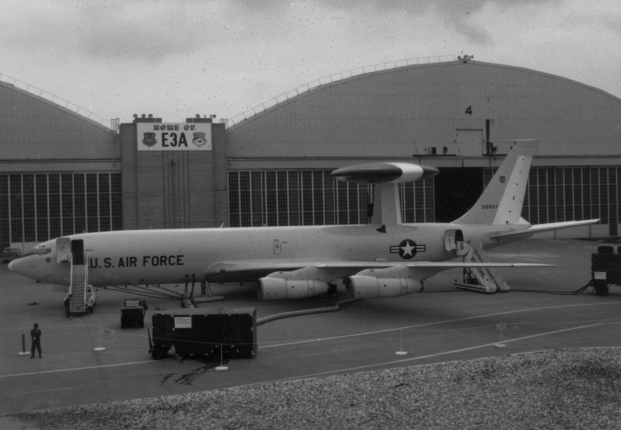 Tinker Air Force Base, the home of the E-3A, circa 1976-77.