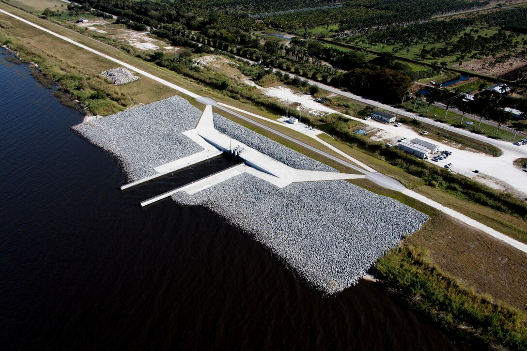 Work at the Culvert 16 site on Herbert Hoover Dike south of Port Mayaca was completed in 2016. Since 2001, the U.S. Army Corps of Engineers has invested more than $870 million as part of rehabilitation efforts to reduce the risk of failure of the dike.  