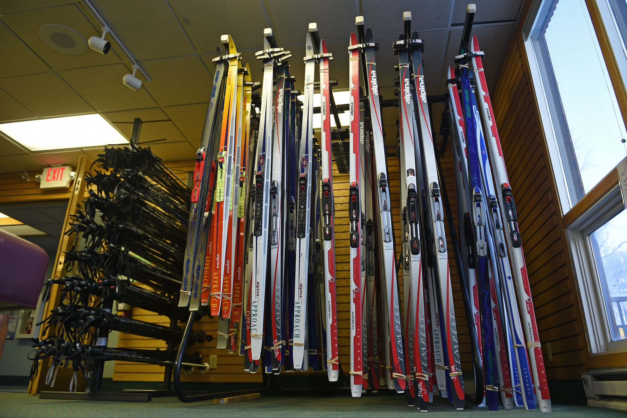 The Fit to Fight Cross-Country Ski program offers free ski equipment rentals for service members at the Eagleglen Fitness Park. The resiliency program can be used as an addition to other physical training sessions and offers a full-body workout. 