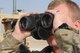 Senior Airman Rhea Flambeau, 386th Expeditionary Security Forces Squadron patrolman, keeps watch over the base security zone Jan. 1, 2017 at an undisclosed location in Southwest Asia. Flambeau is part of a 386th ESFS base security zone patrol, responsible for safeguarding wing operations from outside threats. (U.S. Air Force photo/Tech. Sgt. Kenneth McCann)