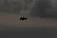 An F/A-18D Hornet with Marine All-Weather Fighter Attack Squadron 225 prepares to land at Marine Corps Air Station Iwakuni, Japan, Jan. 5, 2017. VMFA(AW) 225 is forward deployed to MCAS Iwakuni on a six month rotation with the Unit Deployment Program to improve operational capabilities through training in the Pacific region. 