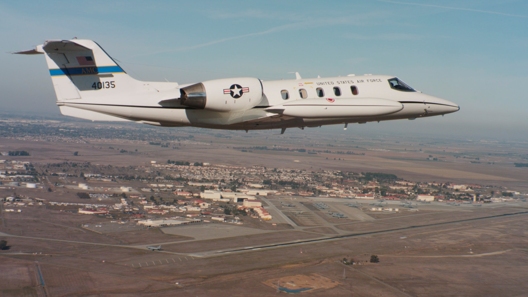 C-21, 1984-present: The 375th received its first C-21As from Gates Learjet during flight line ceremonies at Scott. The C-21A operational support airlift units dispersed in 1993 as part of the objective wing reorganization but were reconsolidated under the 375th Airlift Wing again in 1997.