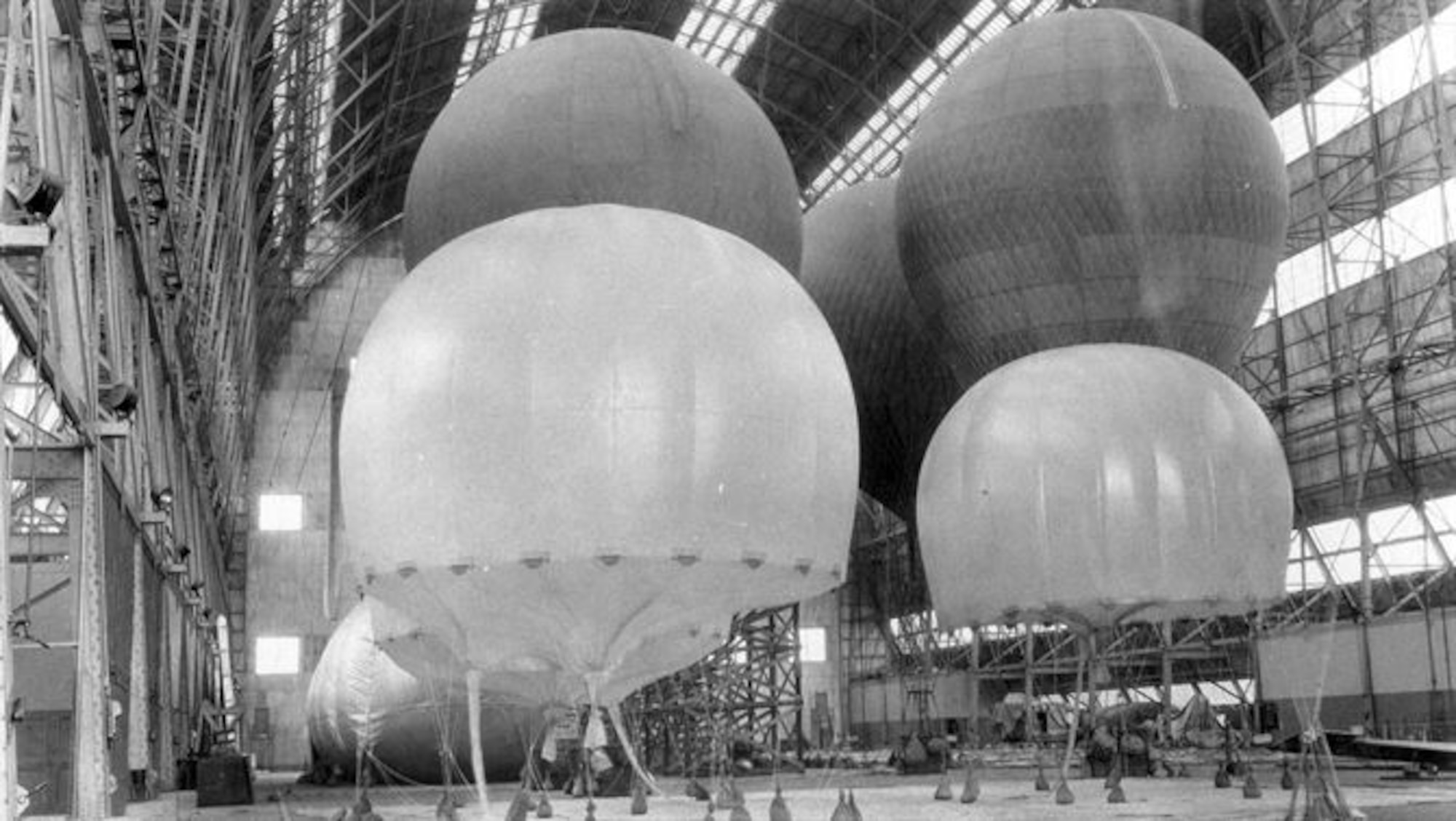 Dirigibles/Balloons, 1921-37: The 12th Balloon Company and 9th Airship Company transferred to Scott Field from Fort Omaha, Neb. Formal lighter-than-air aircraft courses began. At this time, Scott Field had balloons and two small non-rigid airships. Scott’s airships, such as the TC-6 (pictured here) were housed in a facility with the distinction of being the second largest hangar in the world until 1937.