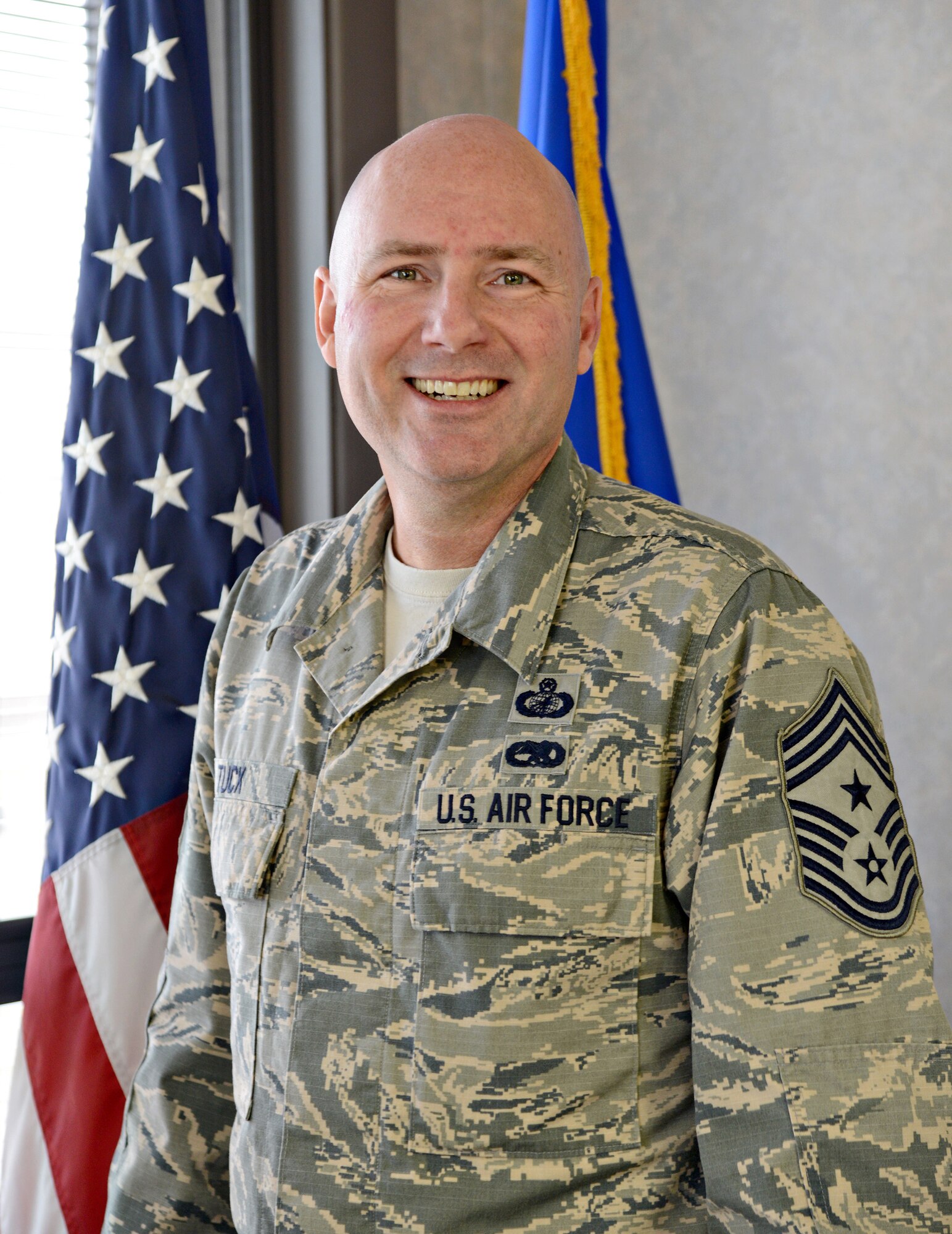 Chief Master Sgt. David Tuck, command chief for the 72nd Air Base Wing (Air Force photo by Kelly White)