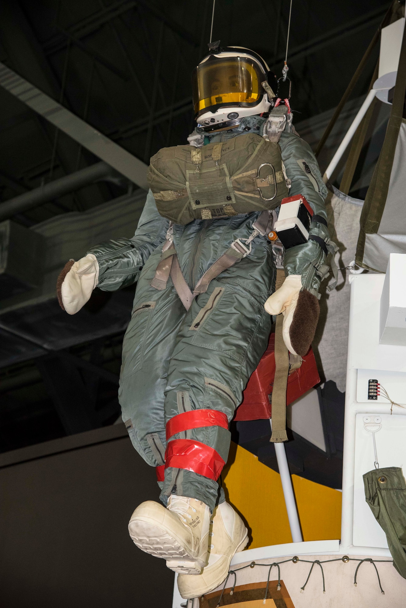 DAYTON, Ohio -- Excelsior Gondola on display in the Space Gallery at the National Museum of the United States Air Force. (U.S. Air Force photo by Ken LaRock) 
