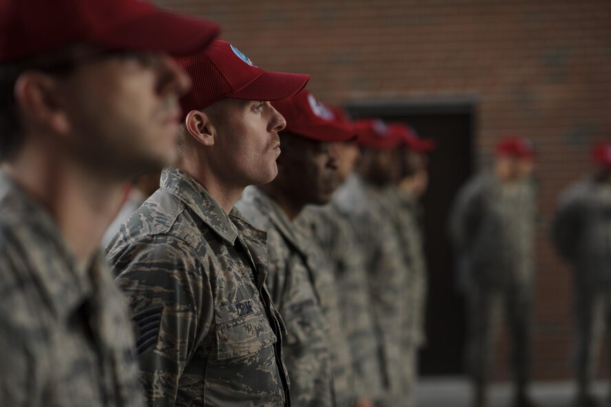 Members from the 560th RED HORSE Squadron, along with joint mission partners and special guests, attend a ribbon cutting ceremony for the opening of a new readiness and training facility Jan. 6, 2017, at Joint Base Charleston, South Carolina. The new buildings will provide dedicated areas for the unit's offices, shops and storage (U.S. Air Force photo by Senior Airman Jonathan Lane).