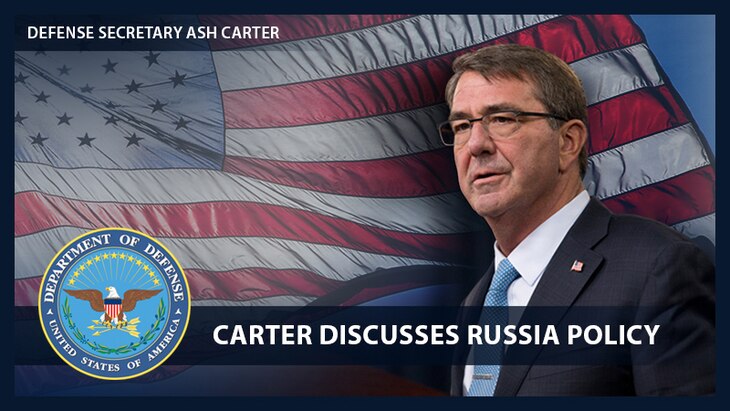 Defense Secretary Ash Carter discussed the U.S strategy with respect to Russia following the U.S. intelligence community's assessment of alleged Russian activities and intentions in the November presidential election.