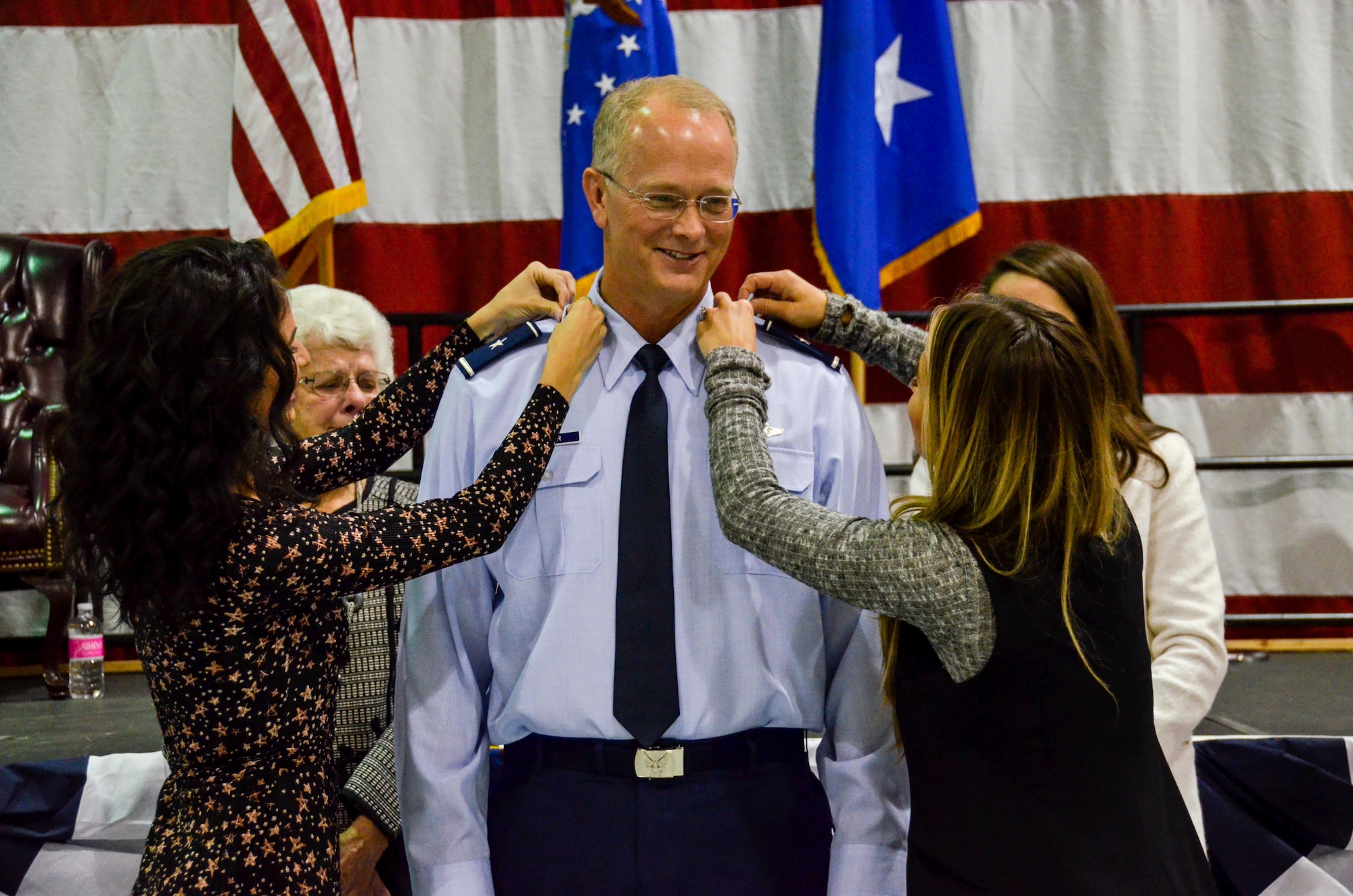 Brig. Gen. Steven Parker,commander of the 94th Airlift Wing and Dobbins Air Reserve Base, was promoted to the rank of brigadier general at a ceremony on base Jan. 6, 2017. Parker will be the first one-star general to serve as the 94th AW commander since 2006. (U.S. Air Force photo / Tech. Sgt. Kelly Goonan)