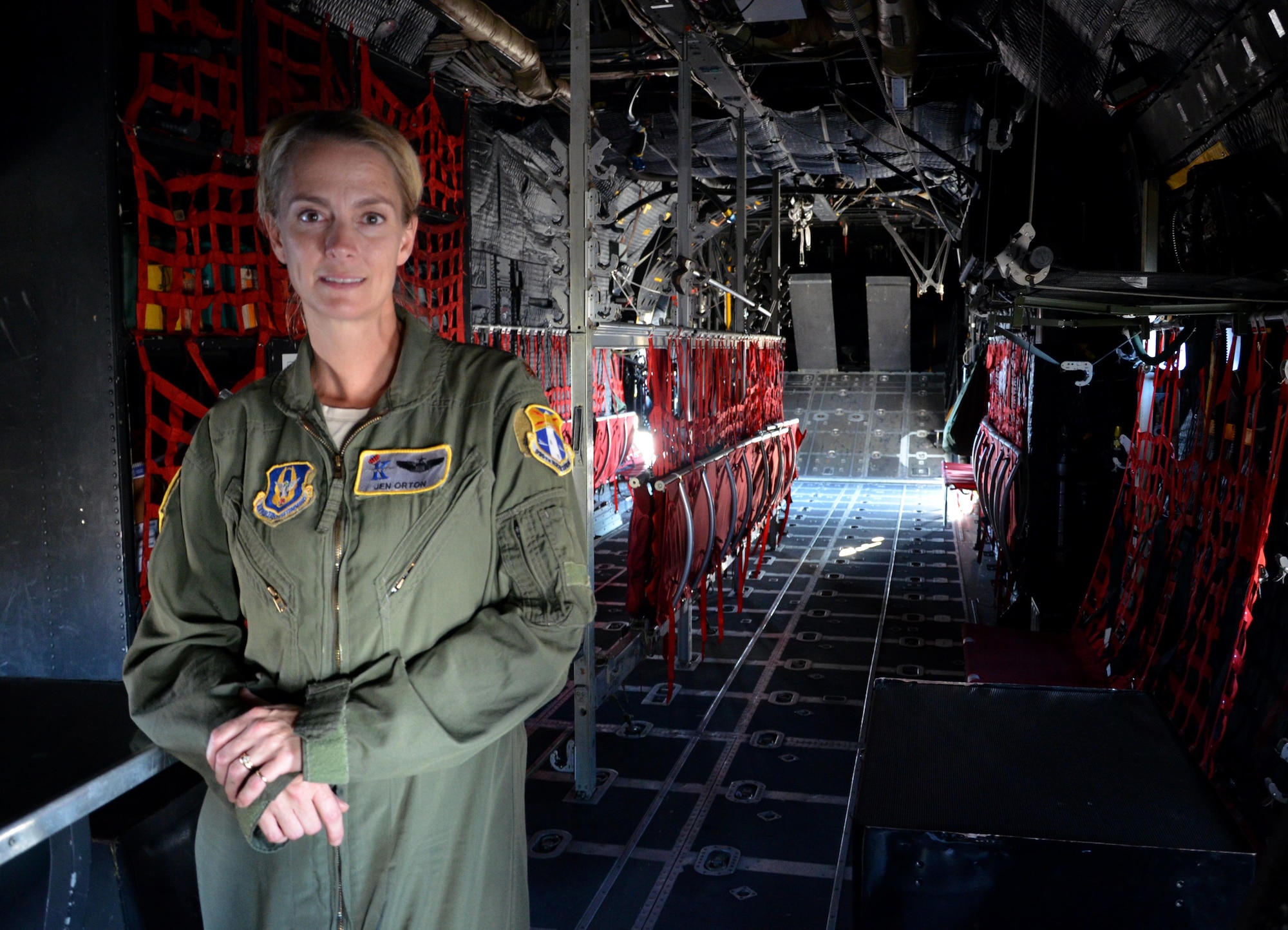 Orton is a combat search and rescue (CSAR) pilot with the 39th Rescue Squadron here and has logged approximately 3,000 hours of flight time throughout her Air Force career. Some of that flight time includes deployments to places like Afghanistan, Iraq and the Horn of Africa. (Senior Airman Brandon Kalloo Sanes)