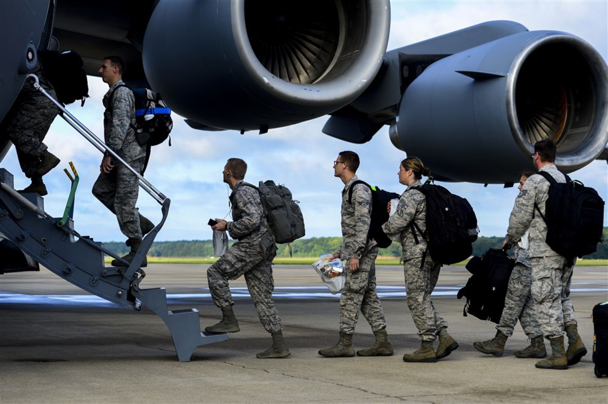 To more efficiently prepare Airmen for deployment, the 315th Logistics Readiness Squadron tested a new approach to pre-deployment training at Joint Base Charleston, S.C., January 5-6, 2017.   The goal of the streamlined program is to reduce the time Airmen spend in pre-deployment training by more than 50 percent while still meeting all training requirements. (U.S. Air Force file photo)