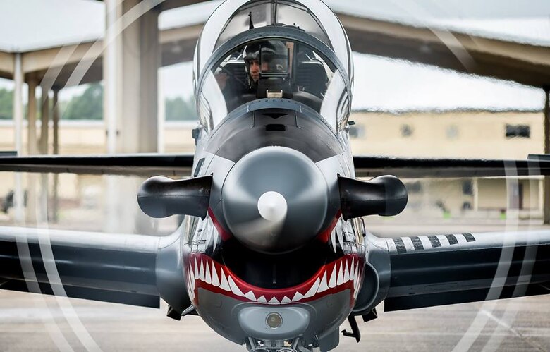 Colombian air force Capt. Juan Monsalve prepares for take-off during Exercise Green Flag East at Barksdale Air Force Base, La., Aug. 17, 2016.
The Super Tucano is the Colombian air force’s most effective aircraft currently in operation, providing air support to its military forces on day-to-day operations. (U.S. Air Force photo/Senior Airman Mozer O. Da Cunha)