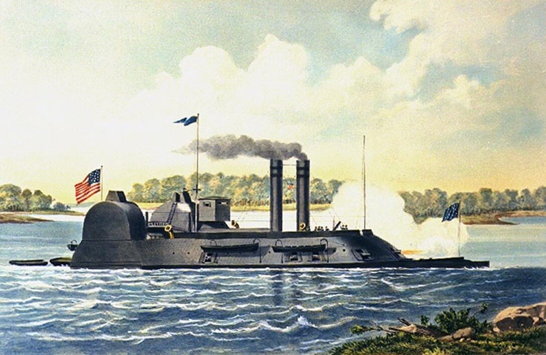 One of the Union ironclads to engage at Grand Gulf, the U.S.S. Lafayette was a converted side wheel steamer upgraded to an ironclad ram in St. Louis in 1862. After supporting the Vicksburg campaign, the Lafayette served on the Red River campaign in 1864.