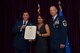 Lt. Col. Chad Senior, deputy commander, Cadet Group Four,
U.S. Air Force Academy presided over the SMSgt. Jon Grant's retirement, January 7, 2017 at Patrick Air Force Base, Florida. During the retirement Jon's wife was honored with a certificate of appreciation for her support to the military and Jon's 27-year Air Force career as a pararescueman. During the ceremony at Patrick Air Force Base, comrades and commanders filled the room to honor him and his family for their longstanding service to country. (U.S. Air Force photo/Senior Airman Brandon Kalloo Sanes)