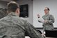 Capt. Angie Serrao, 910th Mission Support Group executive officer, fields a question during a seminar conducted at the 910th Force Support Squadron Military Personnel Section (MPS) Open House conducted here, Jan. 8, 2017. The Open House covered topics such as preparing and processing Enlisted Performance Reports (EPRs), Officer Performance Reports (OPRs) and outbound assignments as well as preparing and processing awards and decorations. Citizen Airmen from many offices and work sections across the installation attended. (U.S. Air Force photo/ Senior Airman Joshua Kincaid) 