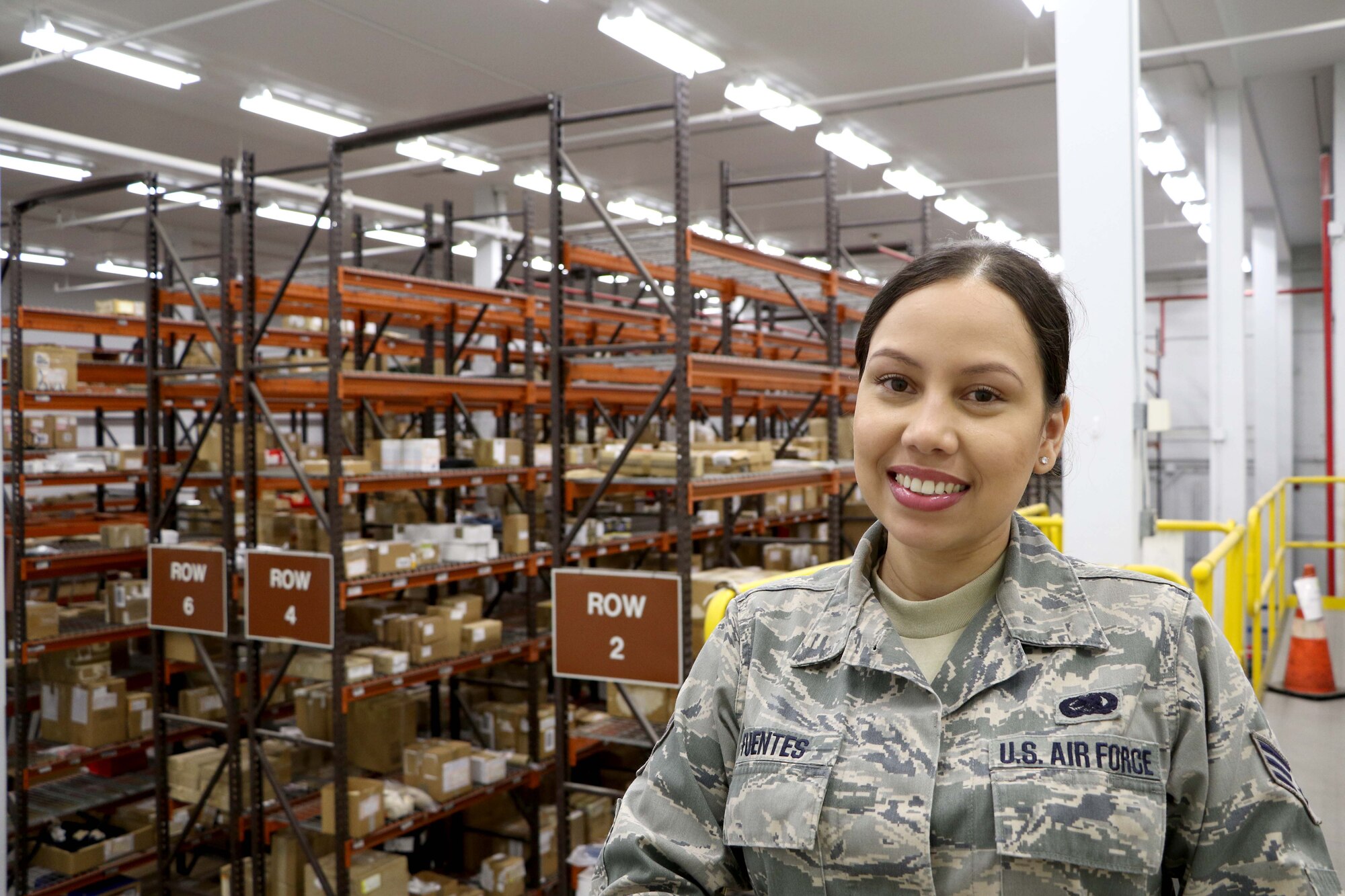 Senior Airman Julimar Fuentes, 927th Logistics Readiness Squadron, MacDill AFB FL, serves as a supply technician in the Air Force Reserve, and a critical care nurse in her civilian job. While on duty at Mease Countryside Hospital, Clearwater Florida, Fuentes was instrumental in saving the life of a patient that, unbeknownst to her, was the brother of another Air Force Reservist. (U.S. Air Force photo by SSgt Xavier Lockley) 