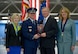 Air Force Chief of Staff Gen. David L. Goldfein and his wife, Dawn, present Frank Beatty, husband of Secretary of the Air Force Deborah Lee James, with a plaque during James' farewell ceremony at Joint Base Andrews, Md., Jan. 11, 2017.  James took office as the 23rd secretary of the Air Force in December 2013. (U.S. Air Force photo/Tech. Sgt. Joshua L. DeMotts)