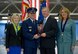 Air Force Chief of Staff Gen. David L. Goldfein and his wife, Dawn, present Frank Beatty, husband of Secretary of the Air Force Deborah Lee James, with a plaque during James' farewell ceremony at Joint Base Andrews, Md., Jan. 11, 2017.  James took office as the 23rd secretary of the Air Force in December 2013. (U.S. Air Force photo/Tech. Sgt. Joshua L. DeMotts)