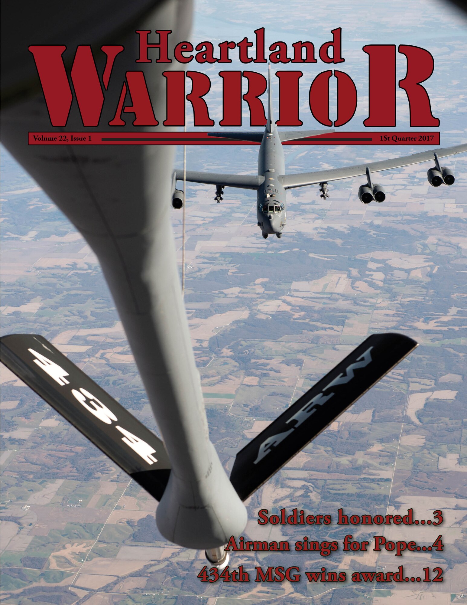 The first quarter 2017 issue of the Heartland Warrior is now online. The issue contains 16 pages of stories, photos and features pertaining to Grissom and the U.S. Air Force. (U.S. Air Force graphic/Tech. Sgt. Benjamin Mota)