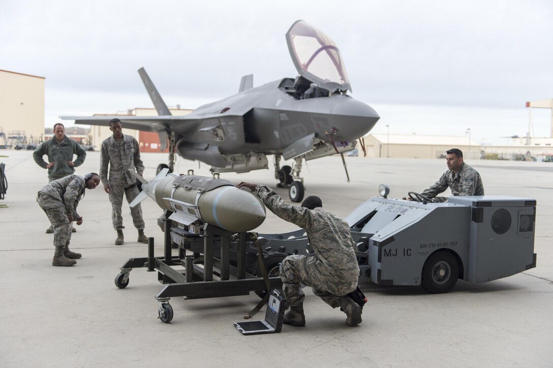 The Pirates of the 31st Test and Evaluation Aircraft Maintenance Unit won the 4th Quarter Weapons Load Competition Jan. 3. (U.S. Air Force photo by Kyle Larson)