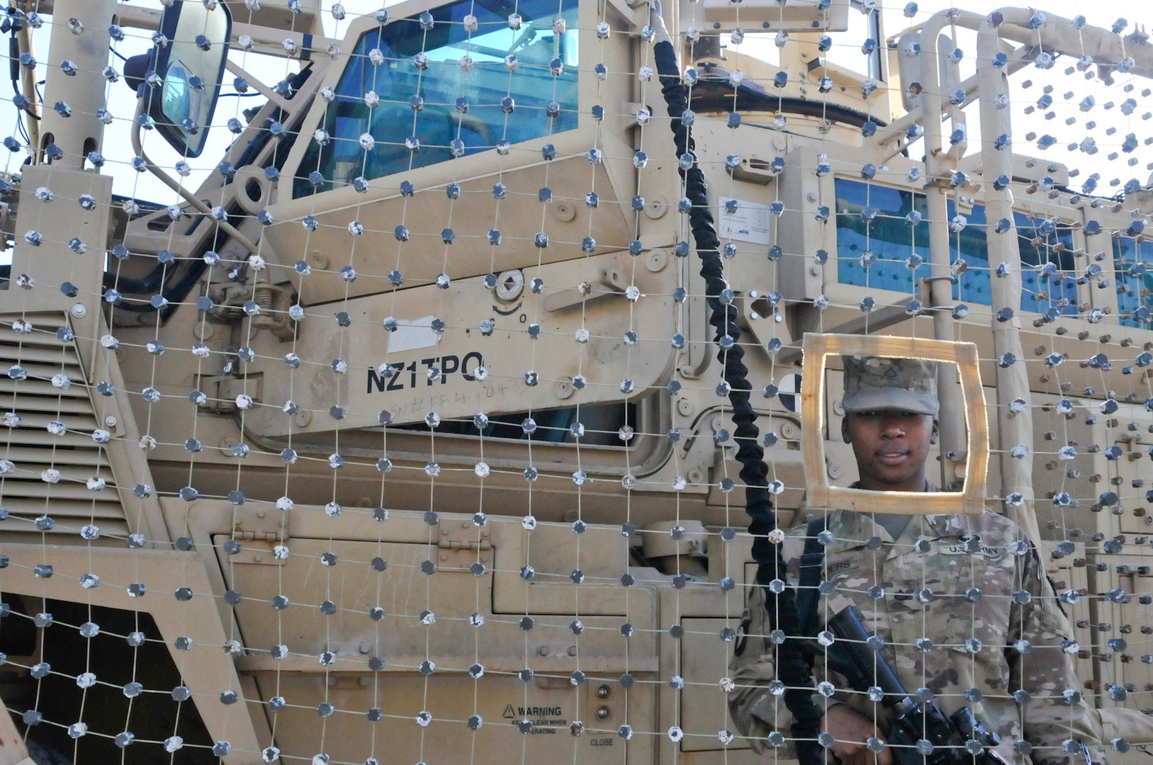 Pfc. Nessy Sanders, stands next to the vehicle she drove in Iraq during Operation Inherent Resolve. In August 2016, Sanders became the first female to deploy to Erbil, Iraq as a Combat Engineer since the Military Occupational Specialty 12B was opened to women in June 2015. Sanders is assigned to Company B, 39th Brigade Engineer Battalion, 101st Airborne Division. A Combat Engineers duties include constructing fighting positions, fixed and floating bridges, obstacles and defensive positions and emplacing and detonationg explosives. Sanders is from Columbus, Mississippi. Her mother also served in the Army in the mid-1980s.

Erbil, Iraq is home to one of four Combined Joint Task Force locations under Operation Inherent Reslove dedicated to training Iraqi defense forces to assist in the defeat of ISIL in Iraq and Syria.