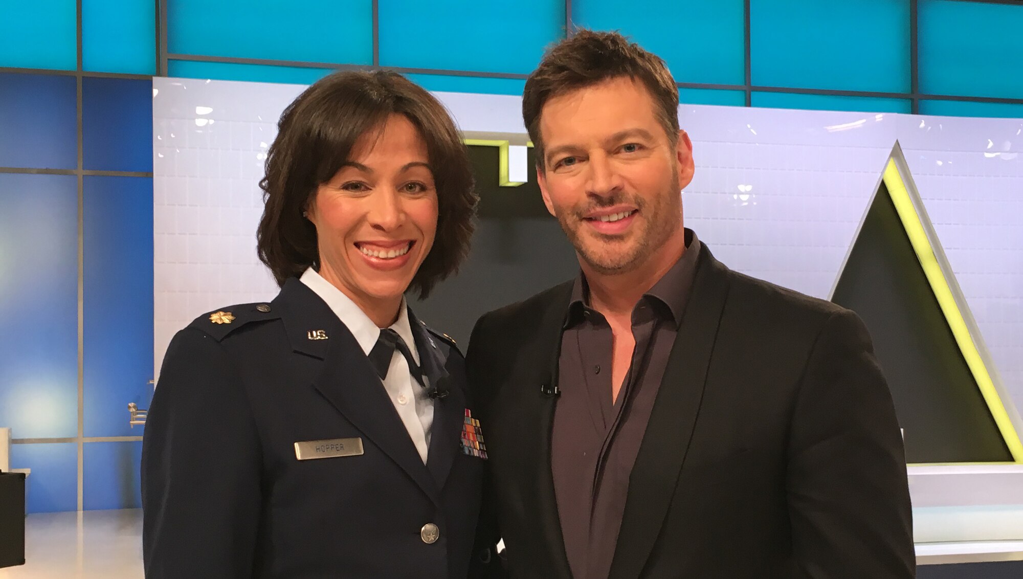 Maj. Christina Hopper, an Air Force Reserve F-16 pilot from Vance Air Force base, Oklahoma, will be the featured guest on NBC's daytime show "Harry," starring Harry Connick Jr., Jan. 16 to coincide with Martin Luther King Day. Hopper will be featured during the show's “Leading Ladies" segment highlighting her role as an African-American, Operation Iraqi Freedom veteran and female fighter pilot. 
