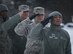 U.S. Air Force Airmen with the 35th Fighter Wing staff agencies stand and salute at Misawa Air Base, Japan, Jan. 12, 2017. On July 26, 1948, former President Harry S. Truman signed an executive order declaring, “There shall be equality of treatment and opportunity for all persons in the armed services without regard to race, color, religion or national origin.” To this day, that legacy of inclusion continues in the U.S. armed forces for all who serve. (U.S. Air Force photo by Airman 1st Class Sadie Colbert)