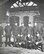 U.S. Army Air Corps cadets pose for a photo after arriving at a railroad station in Sumter, S.C., Dec. 10, 1941. The cadets were members of one of the first aviation classes at the basic flying school at Shaw Field, S.C., now known as Shaw Air Force Base. (Courtesy photo)