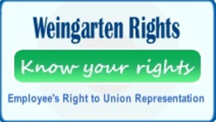 One requirement of the statute is that agencies must annually remind bargaining unit employees of their “Weingarten Rights.”  However, some may not know what a "Weingarten Right" actually is. A duly recognized union is entitled to represent bargaining unit employees in meetings with management in connection with an investigation.  
