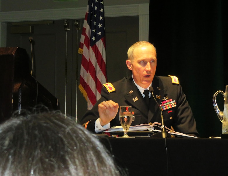 “We need to address the entire Everglades ecosystem as a whole and I look forward to working alongside our partnering agencies to continue these efforts,” said Col. Jason Kirk, U.S. Army Corps of Engineers Jacksonville District Commander at the Everglades Coalition Conference Jan. 6, 2017 in Fort Myers, Fla.