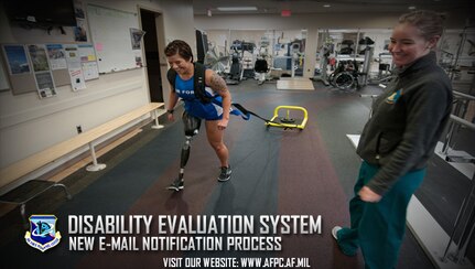 The Air Force’s Disability Evaluation System is rolling out automated customer notifications for the progression of cases through the Physical Evaluation Board process. The aim is to enhance customer service and increase overall transparency. (U.S. Air Force courtesy photo)