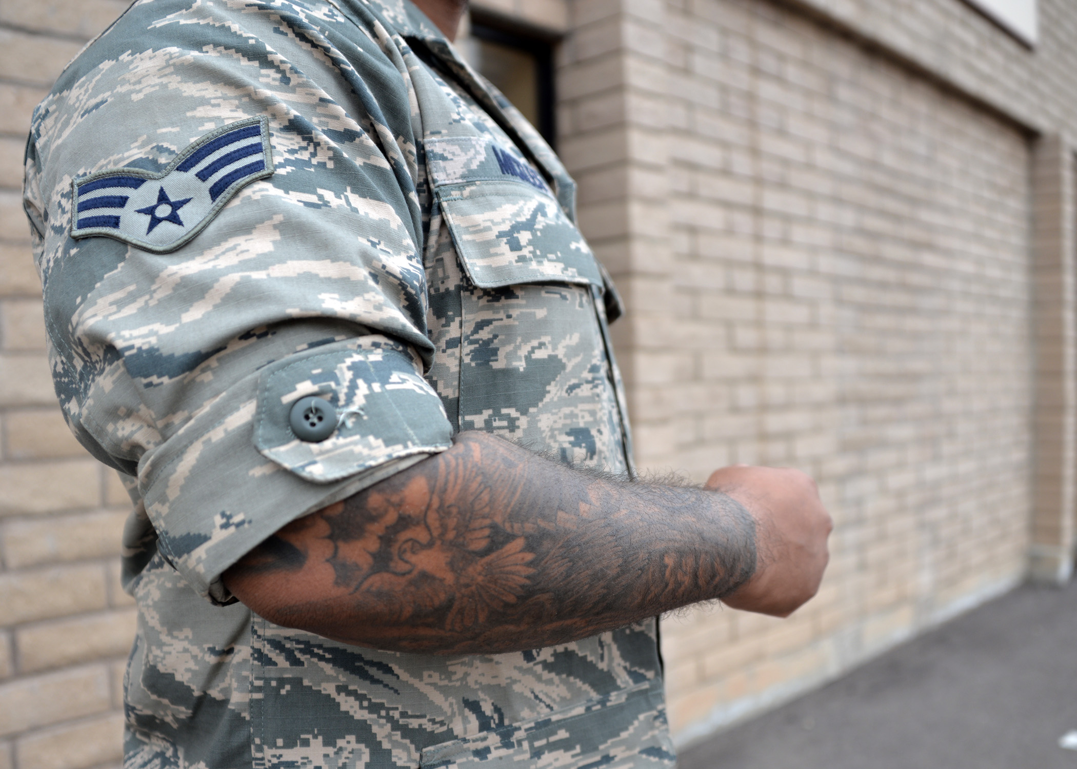 7. Air Force Hand Tattoo Placement - wide 1