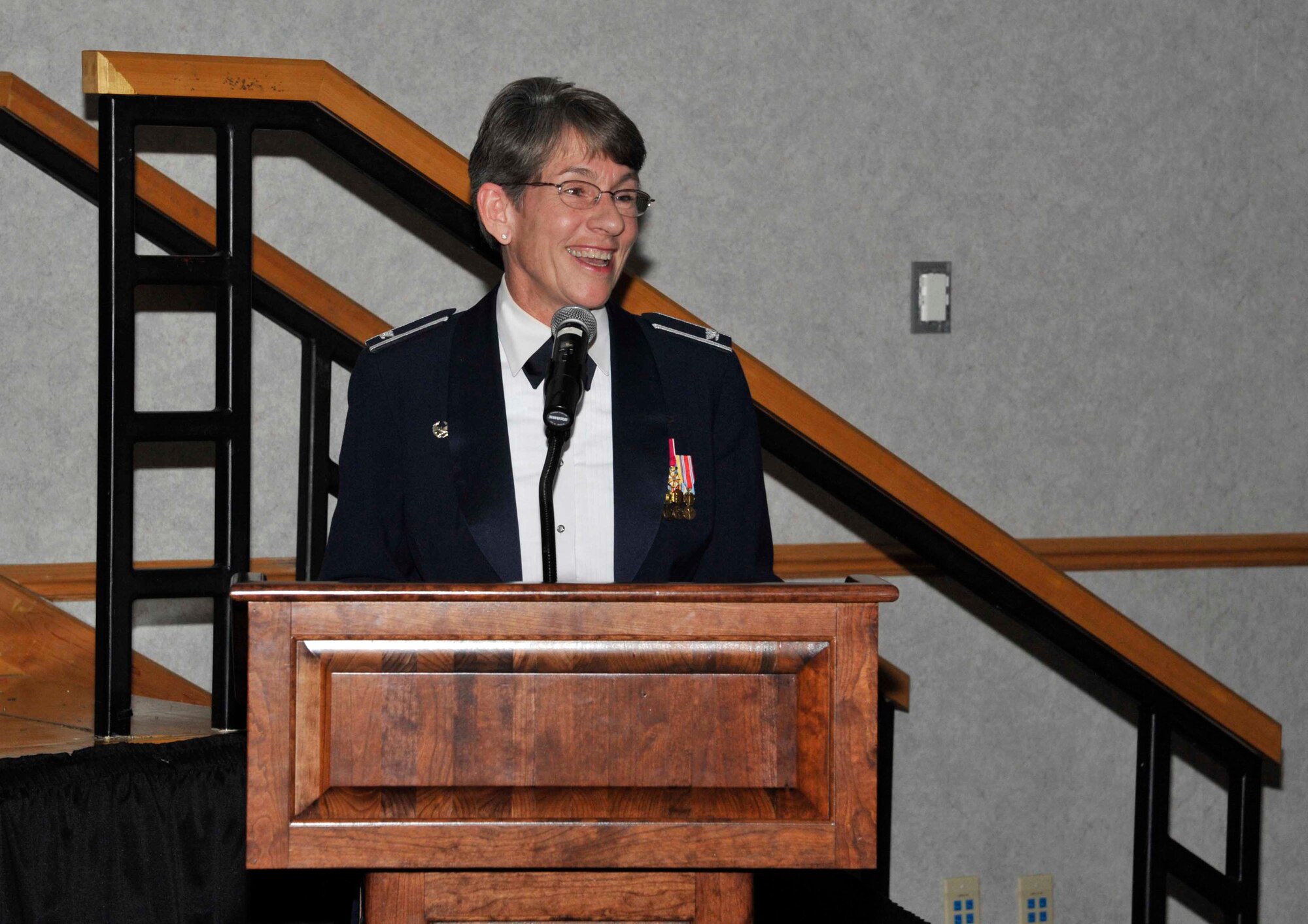 Five Airmen were recognized for their selection to chief master sergeant during a ceremony Jan. 12, 2017 at McConnell Air Force Base, Kan. Chief master sergeant is the highest enlisted rank in the Air Force. (U.S. Air Force photo/Airman 1st Class Erin McClellan)