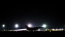 Capt. David, 79th Expeditionary Fighter Squadron pilot, takes off in an F-16 Fighting Falcon for a night mission Jan. 13, 2017 at Bagram Airfield, Afghanistan. David achieved his goal of becoming a pilot when he was accepted for officer training school in 2012 after being an enlisted maintainer for eight years. (U.S. Air Force photo by Staff Sgt. Katherine Spessa)