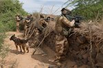 French soldiers stand guard in Mali as part of Operation Barkhane. French Ministry of Defense photo