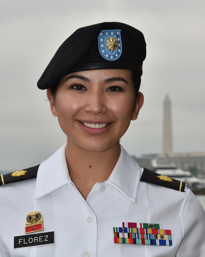 U.S. Army Reserve Maj. Beatriz Florez, a McAllen, Texas native, joined the Joint Task Force - National Capital Region in support of the 58th Presidential Inauguration, which will take place Jan. 20, 2017. The task force is charged with coordinating all military ceremonial support for the inaugural period. As a joint service committee, it includes members from all branches of the armed forces of the United States, including Reserve and National Guard components. 