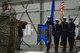 Air Commandos with the 1st Special Operations Aircraft Maintenance Squadron salute during the presentation of the colors at an assumption of command ceremony on Hurlburt Field, Fla., Jan. 12, 2017. The 1st SOAMXS is responsible for maintenance on the AC-130U Spooky gunships. (U.S. Air Force photo by Airman 1st Class Joseph Pick)