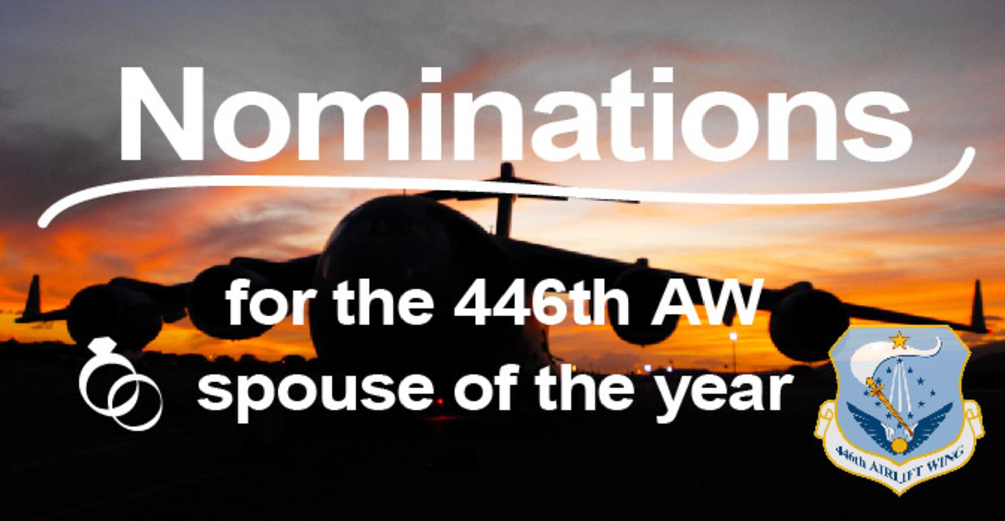 Nominations are open for the 2016 446th AW Spouse of the Year.