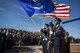 Cannon’s Base Honor Guard presents the colors at the start of a MH-53J Pave Low III dedication ceremony, Jan. 17, 2017, at the air park on Cannon Air Force Base, N.M. More than 150 Air Commandos and community members were in attendance of the ceremony to witness the newly restored helicopter take its place among the other aircraft on display by the front gate. (U.S. Air Force photo by Senior Airman Luke Kitterman/Released) 