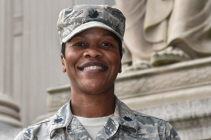 Lt. Col. Vianesa Vargas joined the Joint Task Force National Capital Region to support the 58th Presidential Inauguration, which will take place Jan. 20, 2017. Vargas, the chief of Joint Team Records, is leading the moving of President Barack Obama’s records and artifacts from Washington, D.C., to Hoffman Estates, Ill., near Chicago. Air Force photo by Senior Airman Dylan Nuckolls