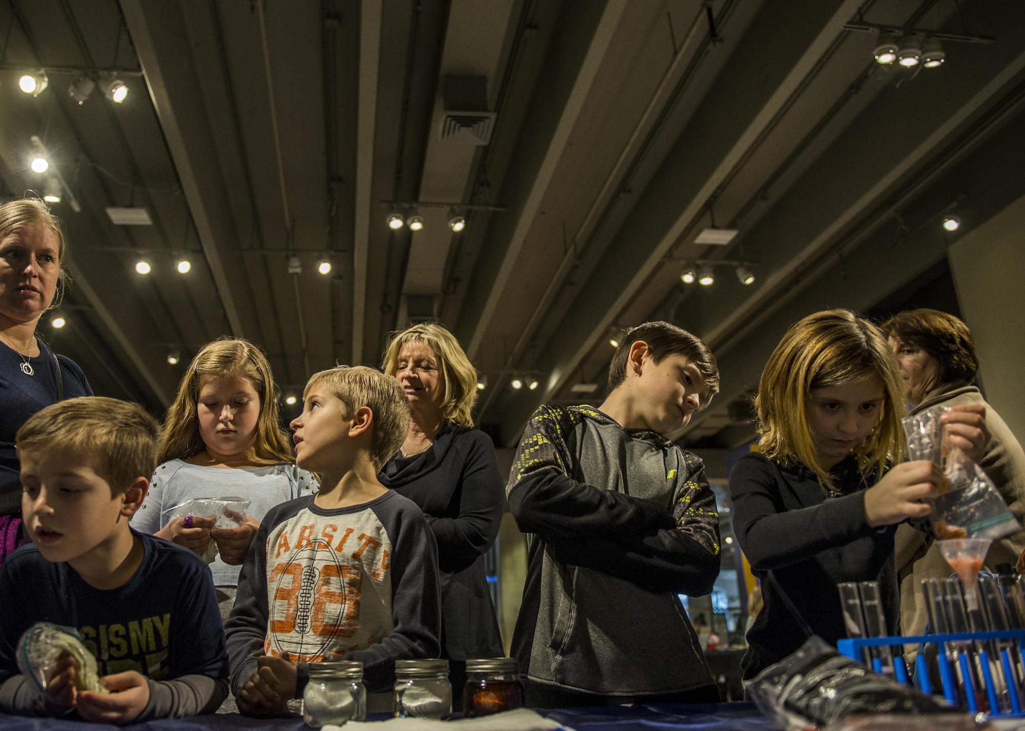 Visitors learn about the Air Force and their role in science, technology, engineering, and math. (U.S. Air Force photo by Staff Sgt. Jodi Martinez)