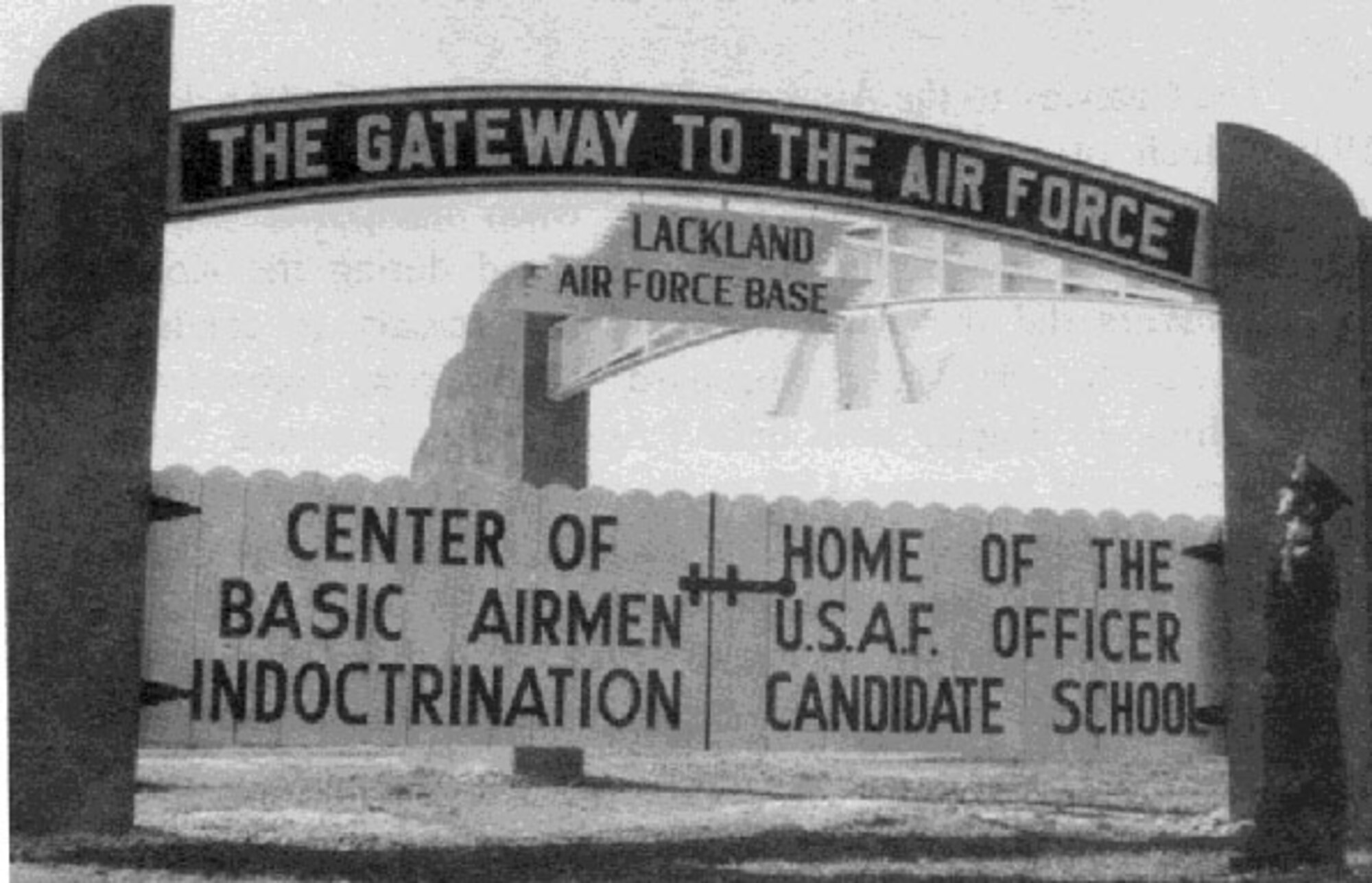 Joint Base San Antonio-Lackland dates back to July 4, 1942, when the War Department separated part of Kelly Field west of Leon Creek and made it an independent installation, naming it the San Antonio Aviation Cadet Center. The Army re-designated it as the Army Air Forces Military Training Center Feb. 1, 1946, and gave it the basic military training mission for the Army Air Force. 