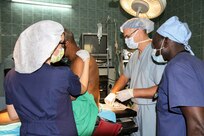 MEDRETE is a combined effort between the Senegalese government, U.S. Army Africa, the U.S. Army Reserve 332nd Medical Brigade in Nashville, Tenn., and the Vermont Air National Guard. MEDRETE 17-1 is the first in a series of medical readiness training exercises that U.S. Army Africa is scheduled to facilitate within various countries in Africa, and serves as an opportunity for the partnered militaries to hone and strengthen their general surgery and trauma skills while reinforcing the partnership between the countries. The mutually beneficial exercise brings together Senegalese military and U.S. Army medical professionals to foster cooperation while conducting medical specific tasks.