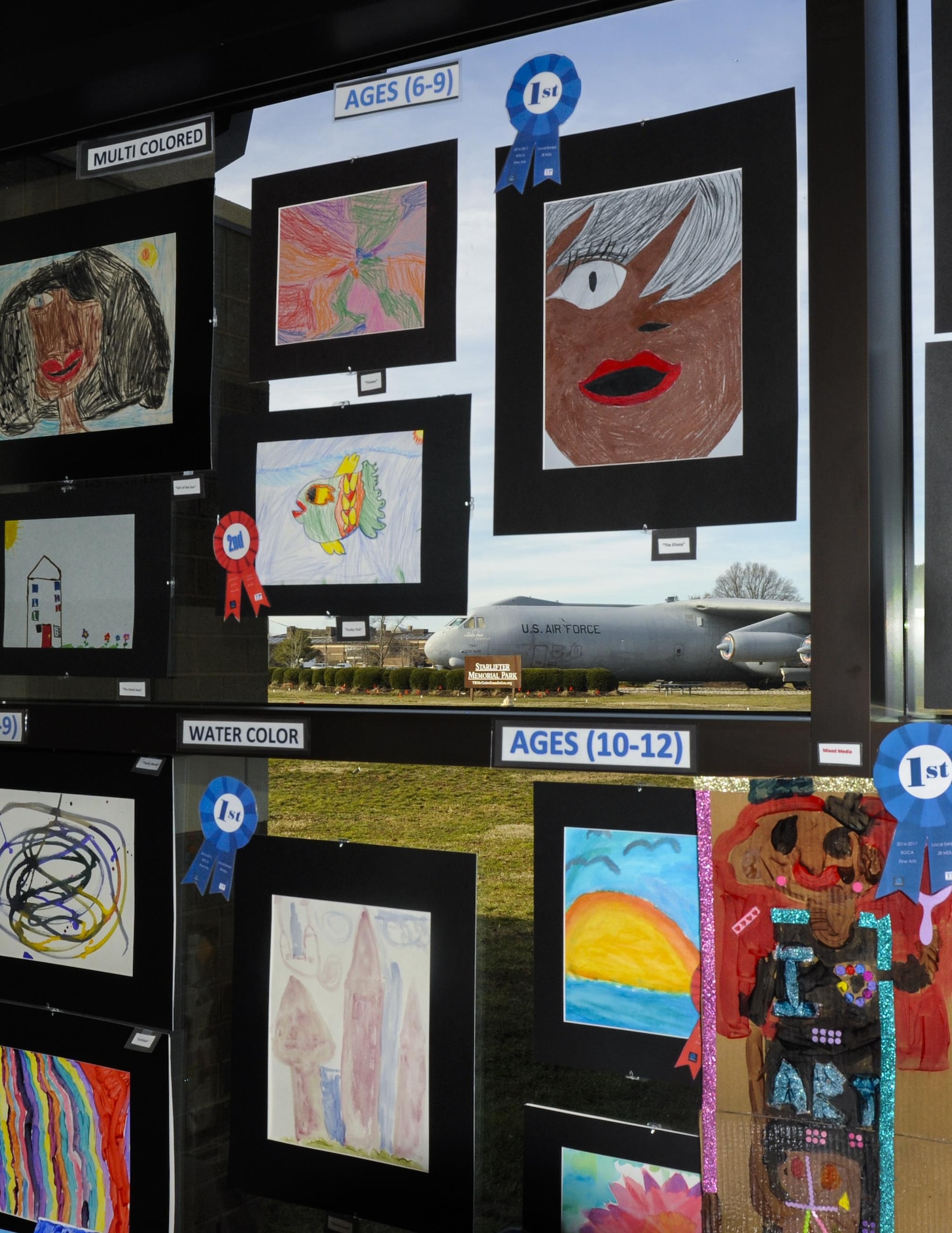 Young artists aged 6 to 12 from around the Joint Base recently submitted artwork for the Boys and Girls Club of America’s annual art competition earlier this month. Watercolor, pastel, collages and collaborations were just a few of the nine mediums showcased during the gallery. A board of neutral judges selected a winning piece from each category to be sent to a regional exhibition, with a chance to contend for a national title and display.  “There really are no rules on creativity. You should let loose -- try everything," said Casandra Golden, McGuire Youth Programs art club teacher and program assistant. “Put your hands in paint and mix colors; try all different media and see what’s fun for you.”