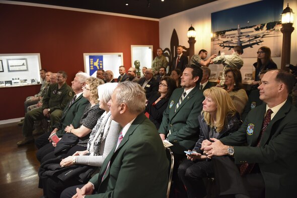 Veterans, Barksdale members, family and friends attended the 26th anniversary of Operation Secret Squirrel at Barksdale Air Force Base, La., Jan. 17, 2017. At the start of Desert Shield, August 1990, a select group of aircrew and maintainers from the 596th Bomb Squadron were briefed about the conventional air launch cruise missiles. Those members would go on to support Operation Senior Surprise, also known as Secret Squirrel, launching the first combat sorties for the liberation of Kuwait in Support of Operation Desert Storm. (U.S. Air Force photo/Airman 1st Class Alexis Schultz)