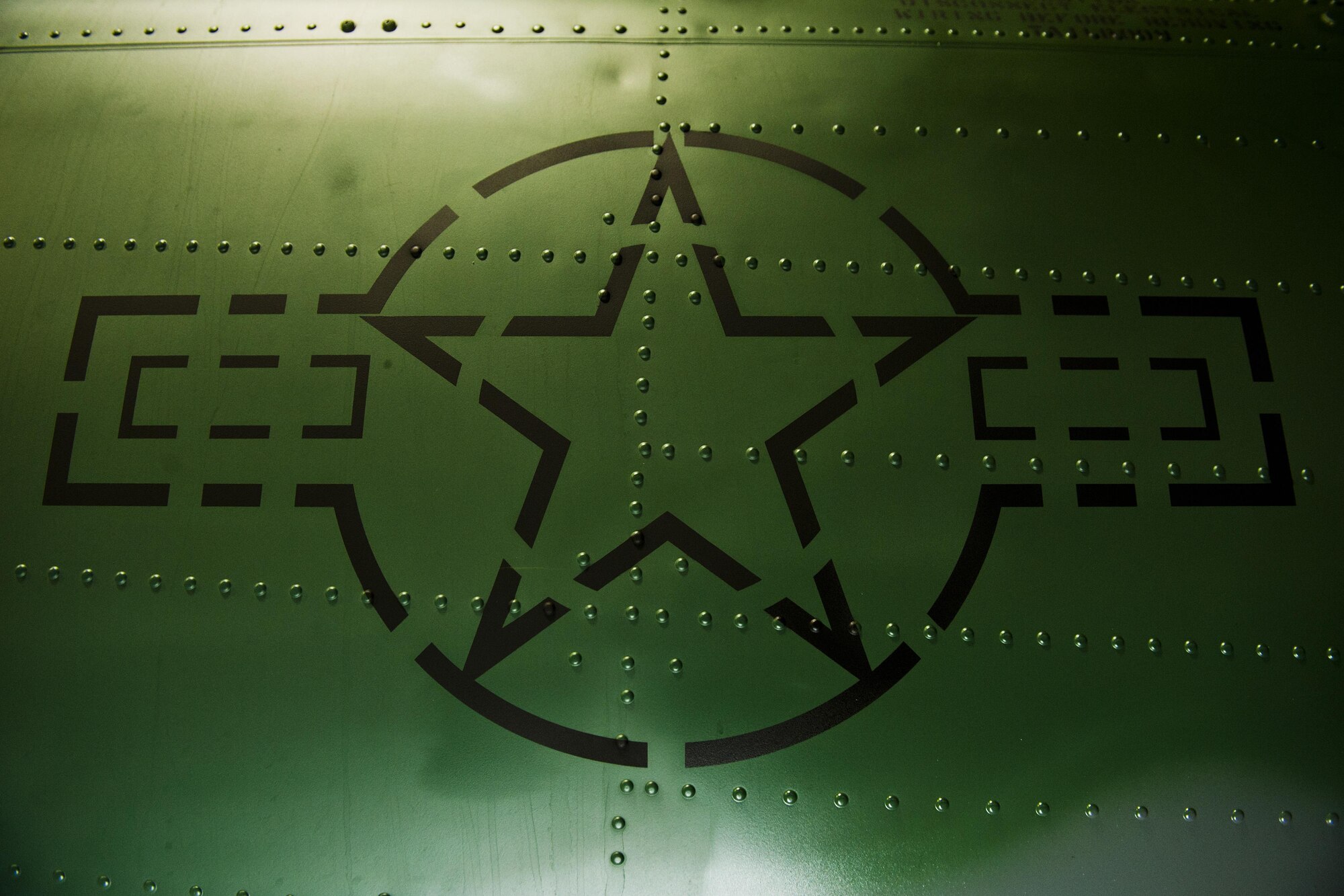 An U.S. Air Force roundel decorates a UH-1N Iroquois at Minot Air Force Base, N.D., Jan. 18, 2017. The aircraft insignia has evolved from a single star in 1916, to its final low-visibility iteration in the 1980’s. (U.S. Air Force photo/Airman 1st Class J.T. Armstrong)