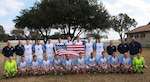 The 2017 U.S. Armed Forces Men's Soccer Team as they prepare to depart from Joint Base San Antonio, Texas to Muscat, Oman for the CISM World Military Football Cup.  