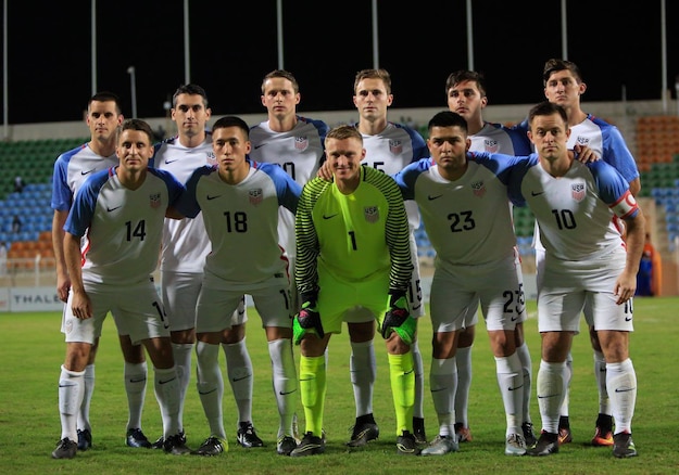 USA vs Mali at the 2017 CISM World Football Cup in Muscat, Oman 13-29 January. 