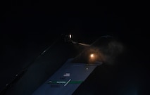 U.S. Air Force Reserve Senior Airman José Agadier, 452nd Aircraft Maintenance Squadron C-17 Globemaster III crew chief, sprays propylene glycol onto the tail of a C-17 aircraft at Ramstein Air Base, Germany, Jan. 19, 2017. The spray is used to deice aircraft approximately 20 minutes before they depart. Airmen from multiple Reserve aircraft maintenance squadrons are on a temporary duty assignment at Ramstein to train with the 721st AMXS. (U.S. Air Force photo by Senior Airman Tryphena Mayhugh)