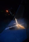 Propylene glycol, a liquid used to deice aircraft, slides down the tail of a C-17 Globemaster III aircraft at Ramstein Air Base, Germany, Jan. 19, 2017. The liquid absorbs water, which removes ice from the aircraft. Airmen from multiple U.S. Air Force Reserve aircraft maintenance squadrons are on a temporary duty assignment at Ramstein to train with the 721st AMXS. As a part of this training, many of the Airmen deice aircraft when it is required. (U.S. Air Force photo by Senior Airman Tryphena Mayhugh)